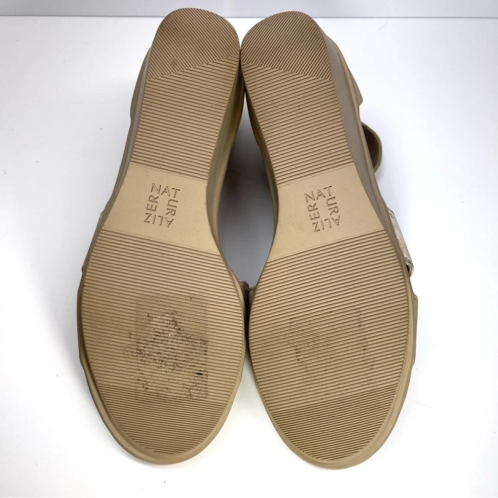 Naturalizer Sandals Women’s Size‎ 9 Nude Gold Theron Birchwood Ankle Strap